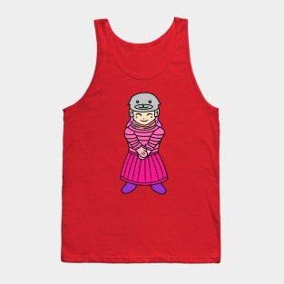 Chibi girl wear seal hat Tank Top